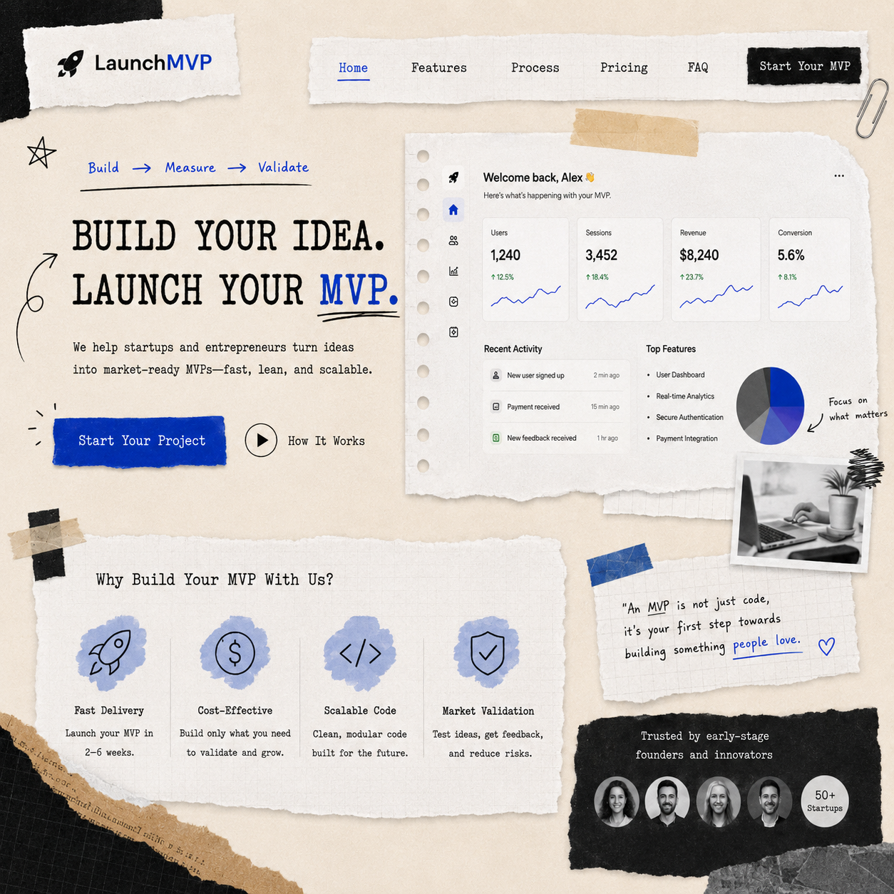 Startup MVPs (web-first)